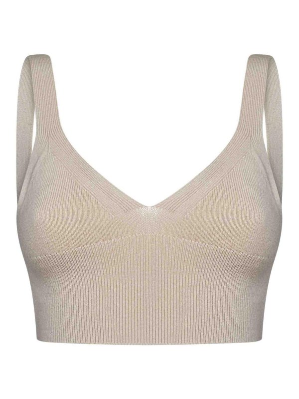 CALVIN KLEIN: トップス＆タンクトップ - トップ/タンクトップ - ベージュ