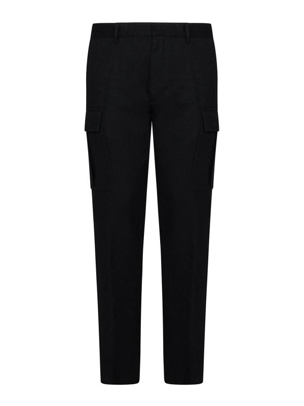 DSQUARED2: Pantalons casual - Pantalons Décontractés - Noir