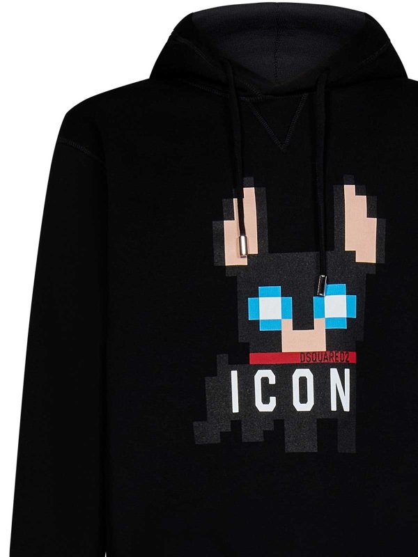 The Best Shops DSQUARED2: Sweatshirts und Pullover - Sweatshirt - Schwarz