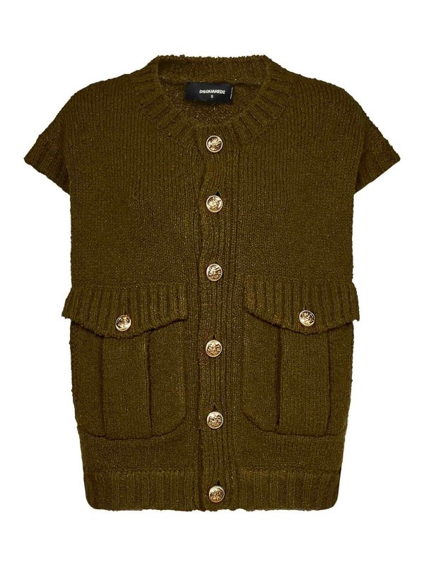 Haut Gilet Vert Sans Manches Emma Blake - Taille M, En Viscose, Neuf Avec étiquettes