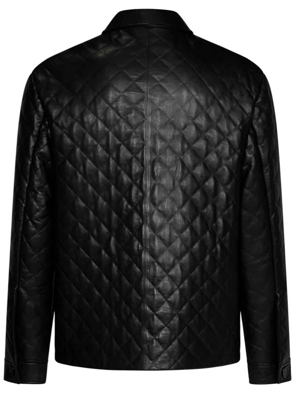 EMPORIO ARMANI: leather jacket online - Leather Jacket
