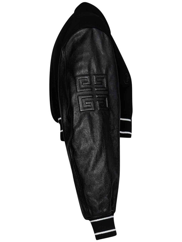 The Best Shops GIVENCHY: casual jackets - Cropped Wool Bomber Jacket