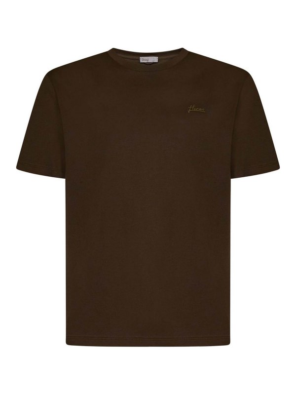 HERNO: t-shirts - Logo T-shirt