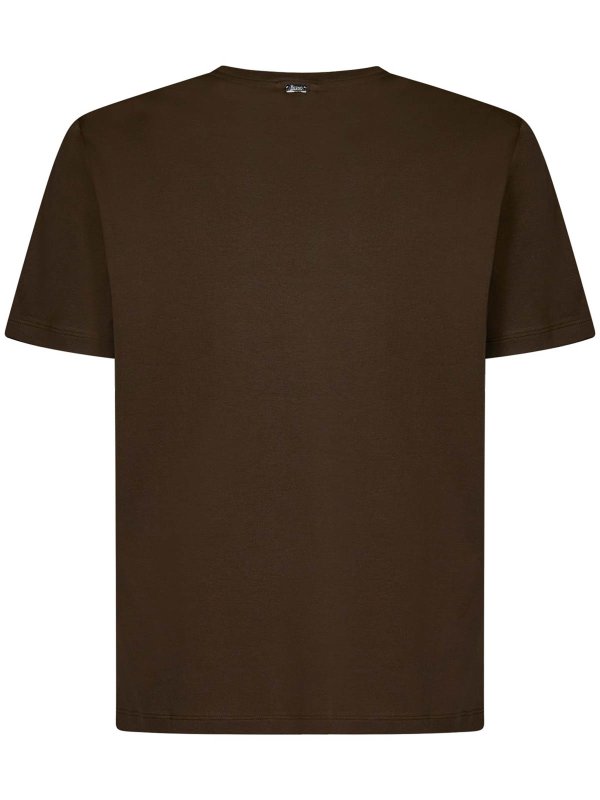 HERNO: t-shirts online - Logo T-shirt