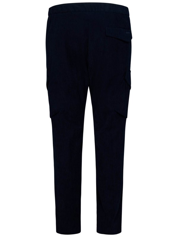 HERNO: casual trousers online - Corduroy Cargo Pants