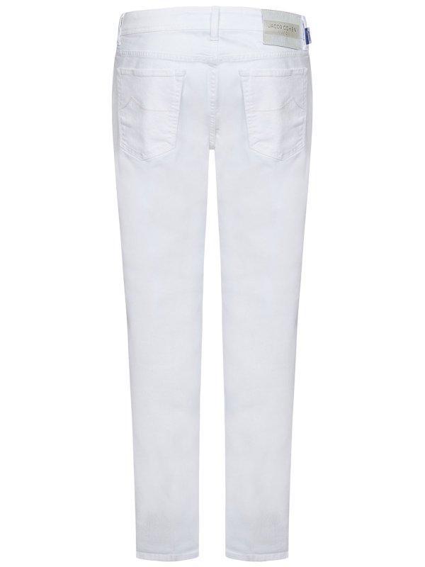 JACOB COHEN: jeans bootcut online - Jeans slim fit in denim di cotone