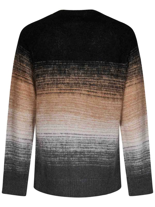 LANEUS: crew necks online - Multicolor Mohair Pullover