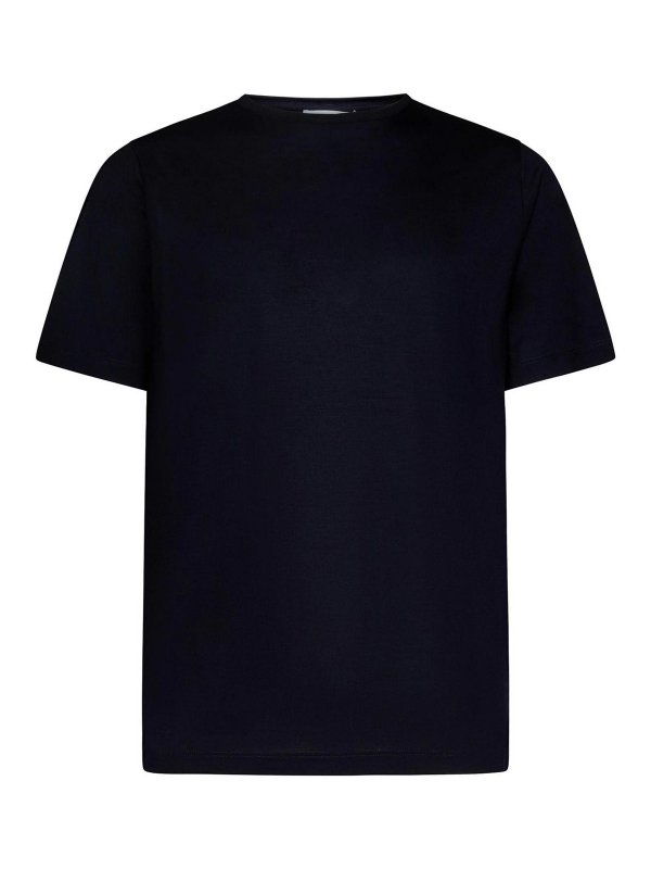 LARDINI: crew necks - Wool and Lyocell T-Shirt