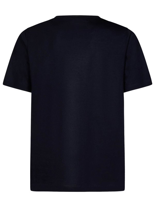 LARDINI: crew necks online - Wool and Lyocell T-Shirt