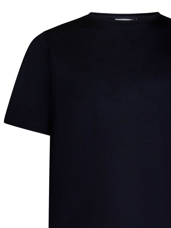 The Best Shops LARDINI: crew necks - Wool and Lyocell T-Shirt