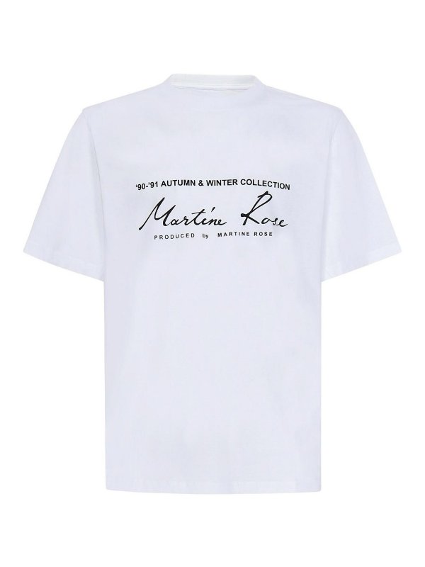 MARTINE ROSE: t-shirts - Graphic Print Cigarette-Fit T-Shirt