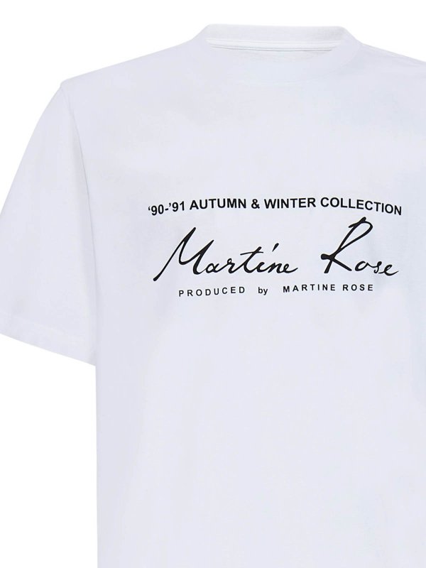 The Best Shops MARTINE ROSE: t-shirts - Graphic Print Cigarette-Fit T-Shirt