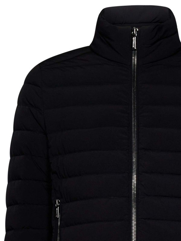 The Best Shops MOORER: padded jackets - Black Biker Down Jacket