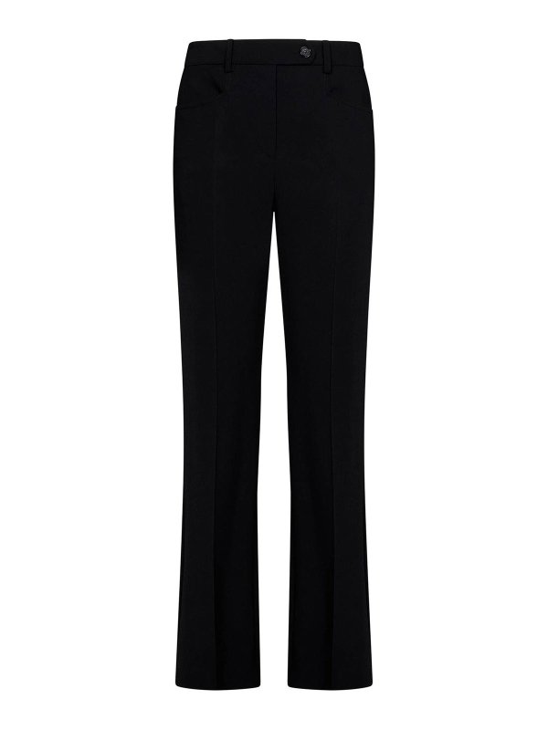 MOSCHINO: casual trousers - Black Cigarette Trousers