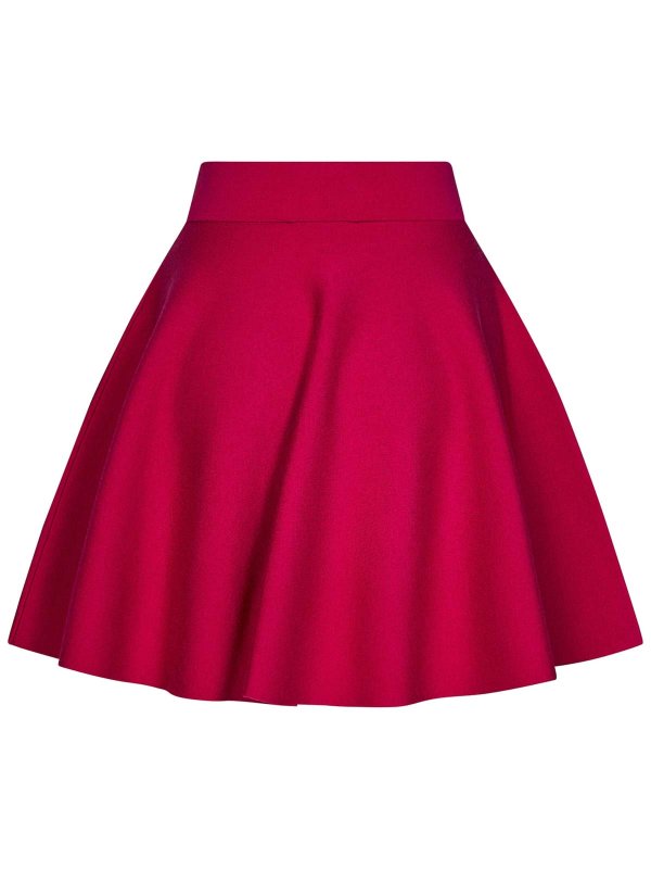 NINA RICCI: flared jeans online - Fuchsia Skater Miniskirt