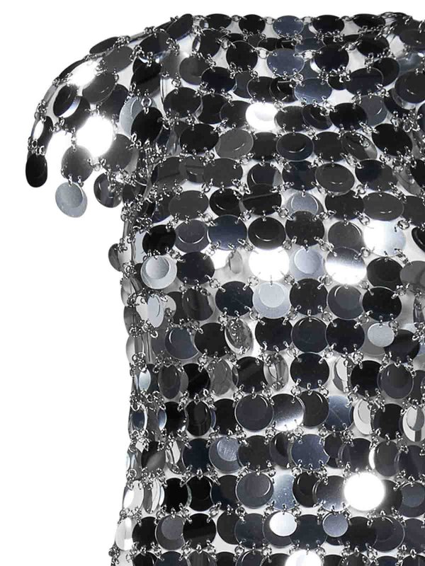 The Best Shops PACO RABANNE: Vestidos de cóctel - Vestido Corto - Plata