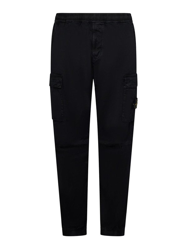 STONE ISLAND: トラウザーショーツ - ショートパンツ - 黒