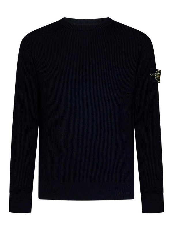 STONE ISLAND: Pull col rond - Pull Col Rond - Bleu