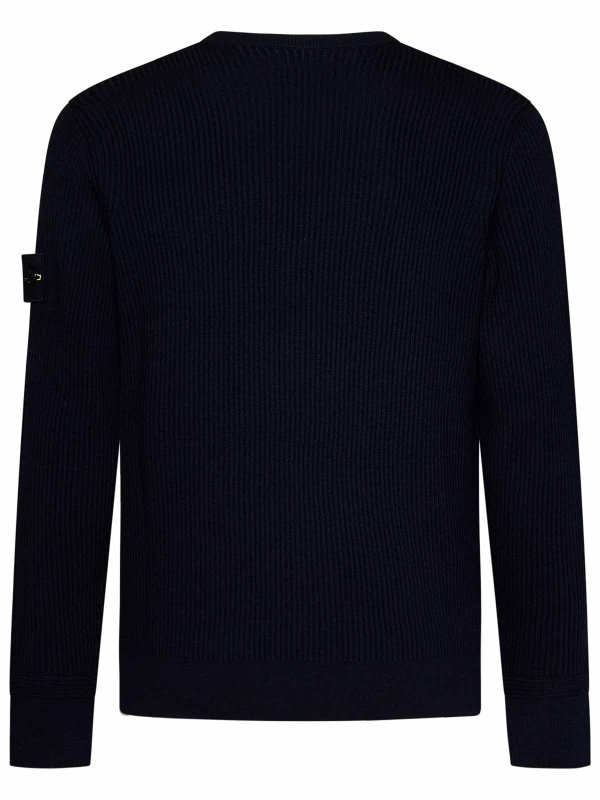 STONE ISLAND: Pull col rond online - Pull Col Rond - Bleu