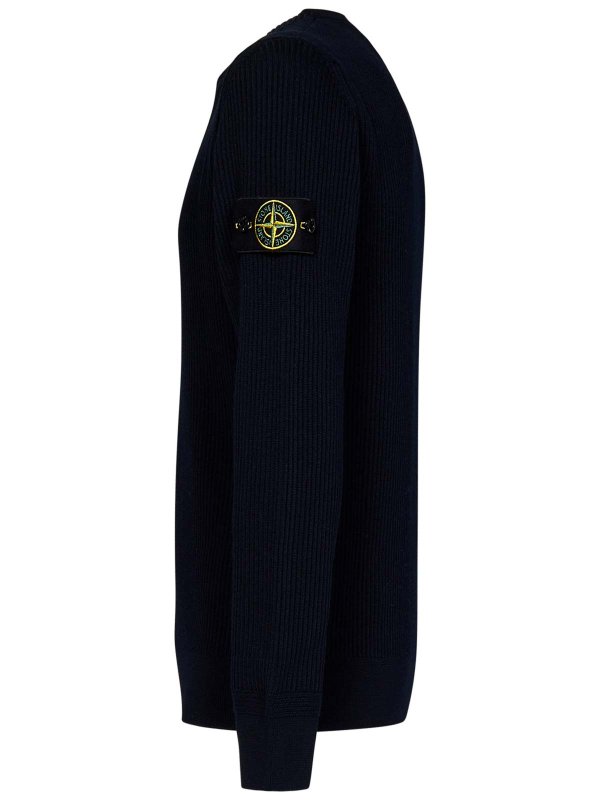 The Best Shops STONE ISLAND: Pull col rond - Pull Col Rond - Bleu