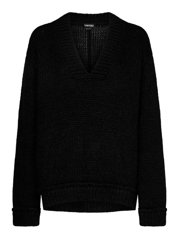 TOM FORD: crew necks - Loose-Fit Pullover in Alpaca Blend