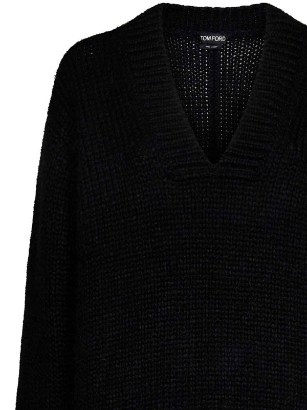 The Best Shops TOM FORD: crew necks - Loose-Fit Pullover in Alpaca Blend