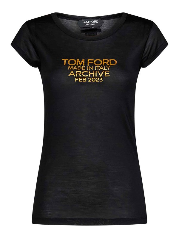 TOM FORD: T-shirts - T-Shirt - Noir