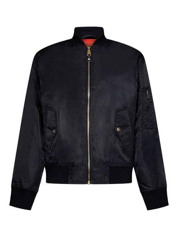 Versace Jeans Couture: カジュアルジャケット - カジュアルジャケット - 黒