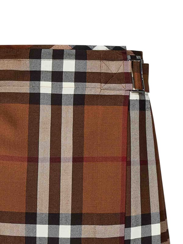 The Best Shops BURBERRY: ニーレングススカート＆ミディ丈 - 膝丈/ミディスカート - ブラウン