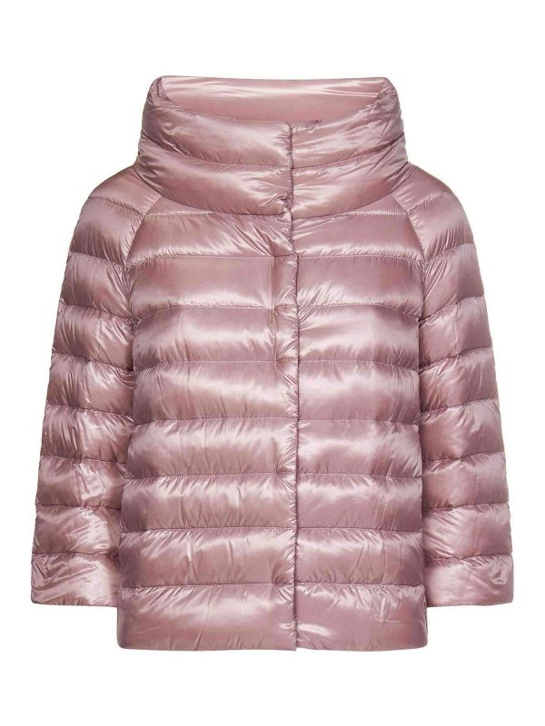 HERNO: casual jackets - Lilac Down Jacket