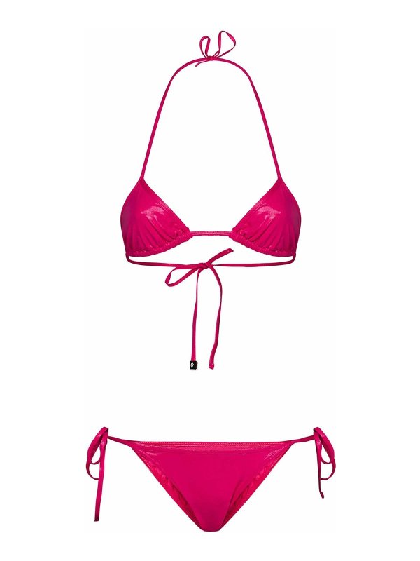 The Attico: bikinis - Fuchsia Bikini
