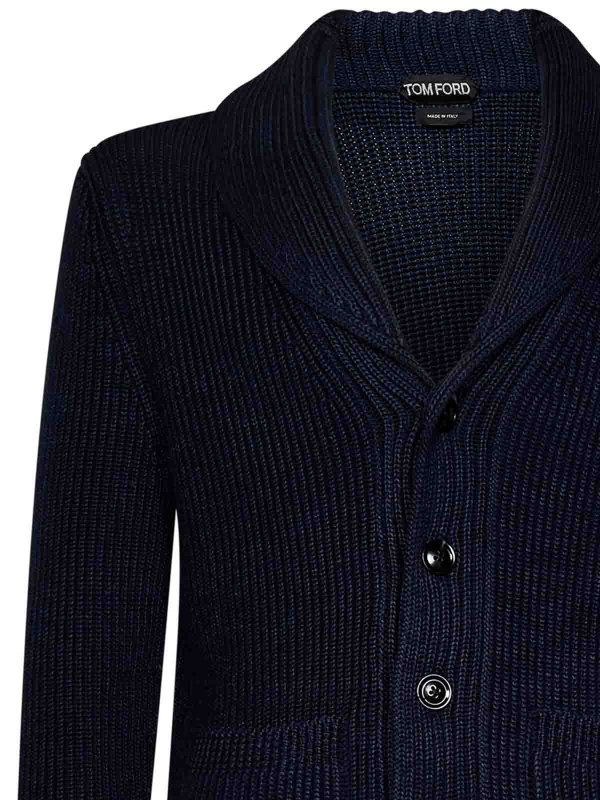 The Best Shops TOM FORD: Cardigans - Cardigan - Bleu