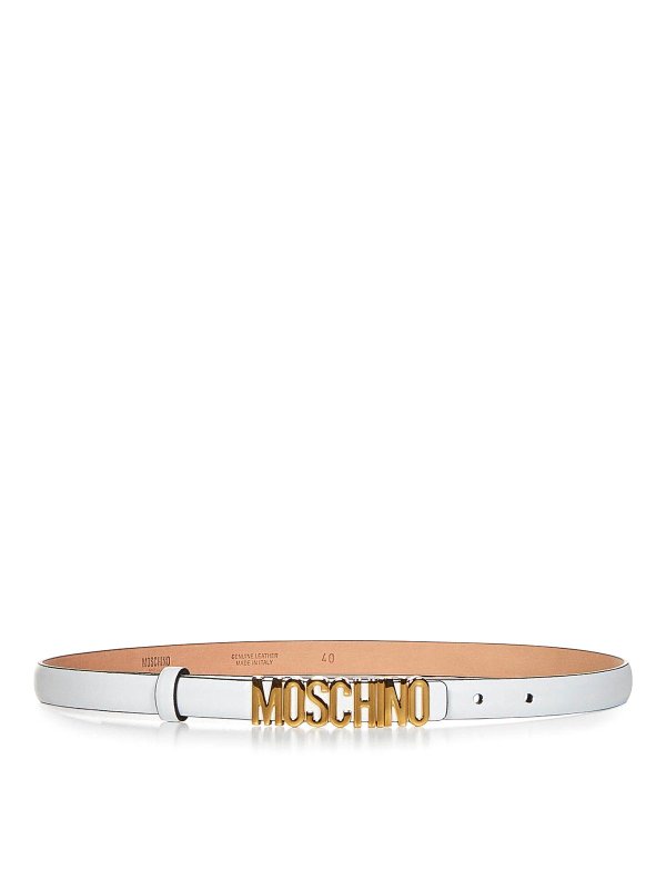 MOSCHINO: ベルト - ベルト - 白