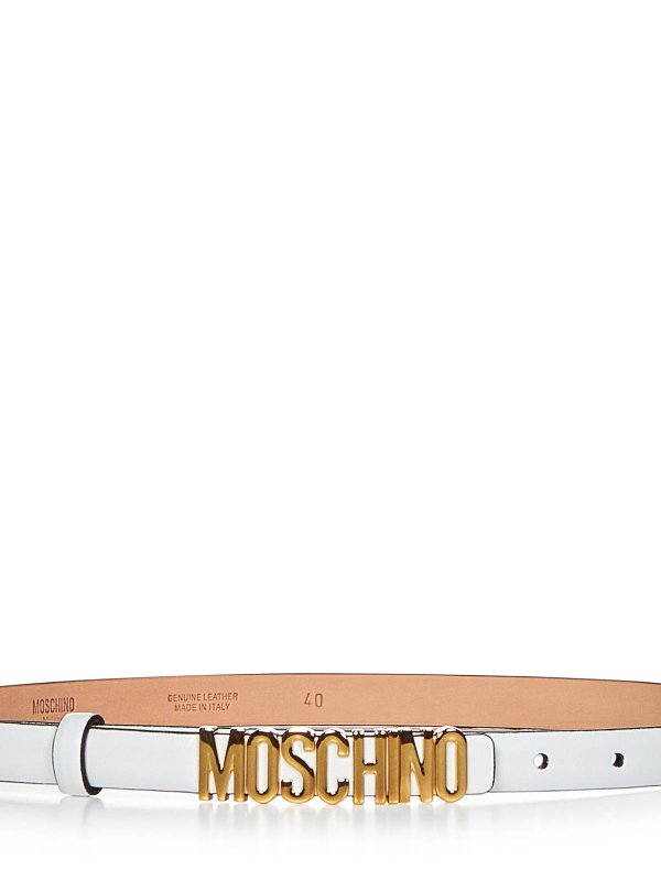 MOSCHINO: ベルト online - ベルト - 白