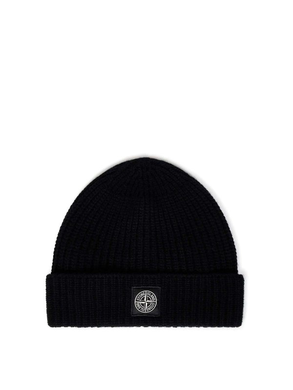 STONE ISLAND: Mützen - Mütze - Schwarz