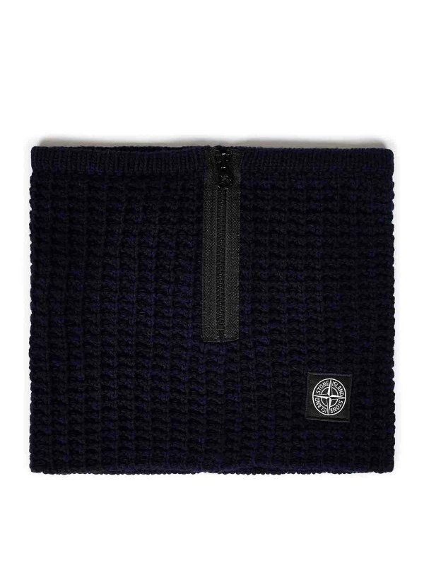 STONE ISLAND: Bufandas y pañuelos - Bufanda - Azul