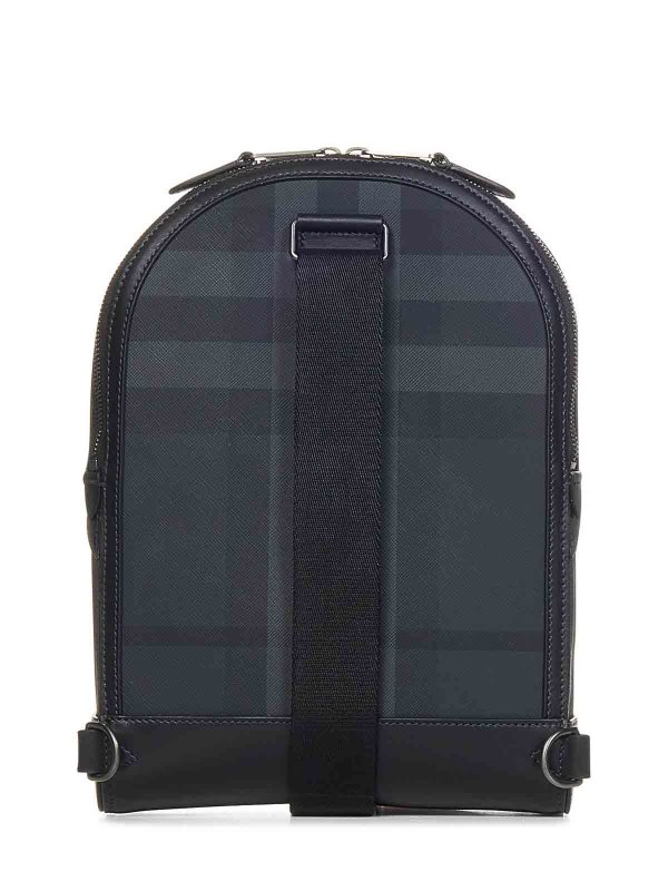 BURBERRY: cross body bags online - Check Canvas Crossbody Bag