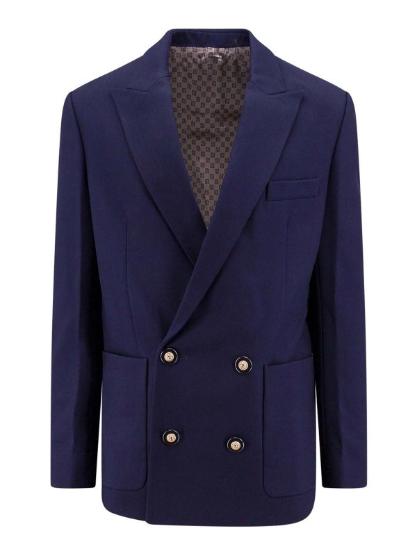 Balmain: Vestes de costume - Blazer - Bleu