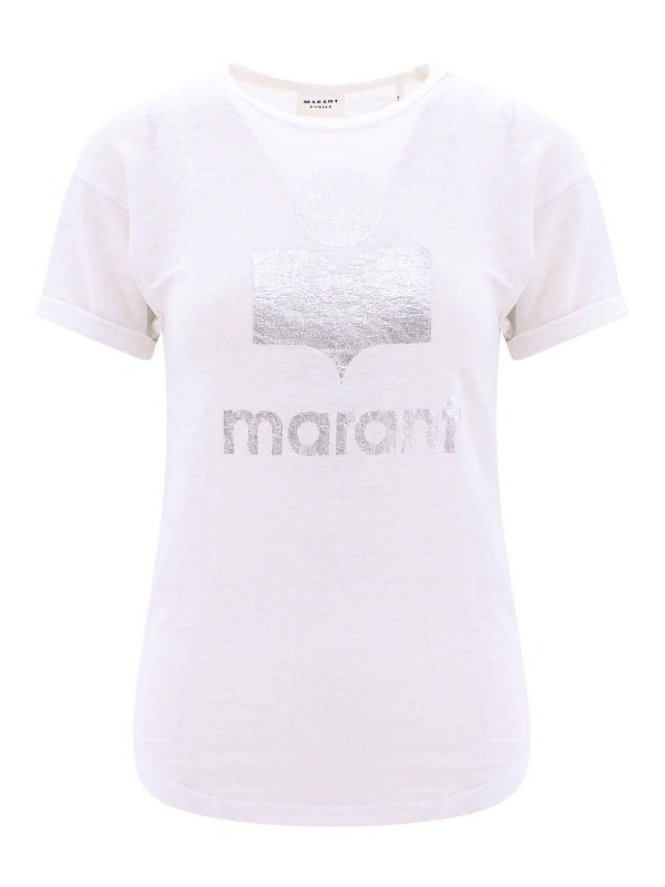 ISABEL MARANT: t-shirt - T-shirt in lino
