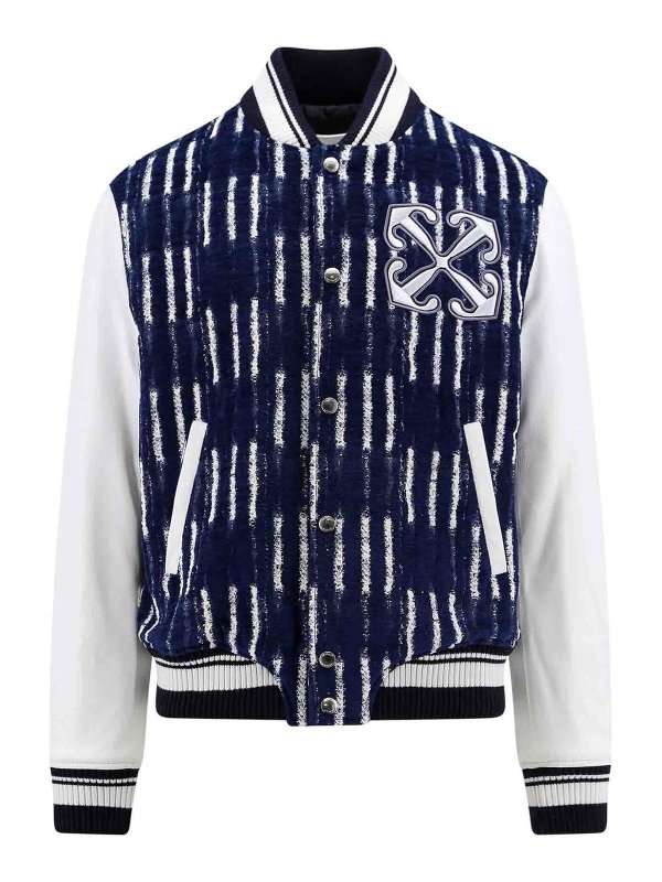 OFF-WHITE: カジュアルジャケット - カジュアルジャケット - ブルー