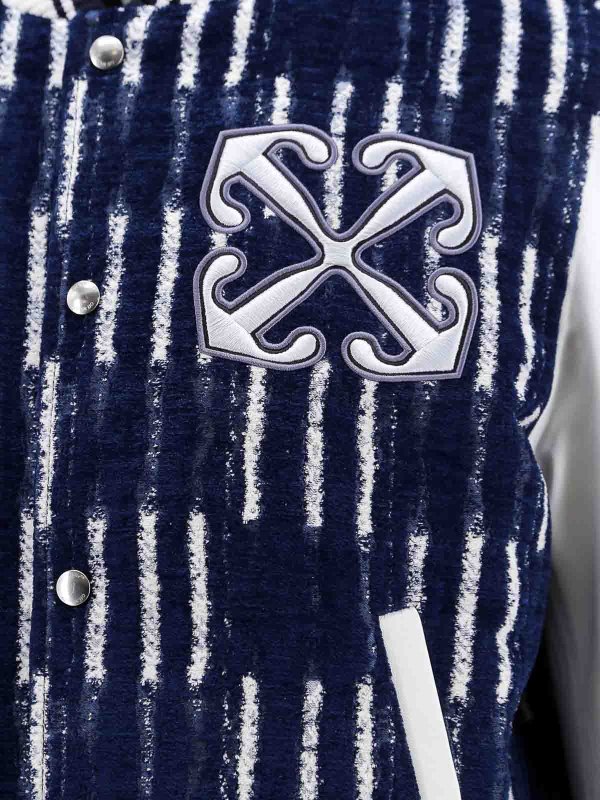 The Best Shops OFF-WHITE: カジュアルジャケット - カジュアルジャケット - ブルー