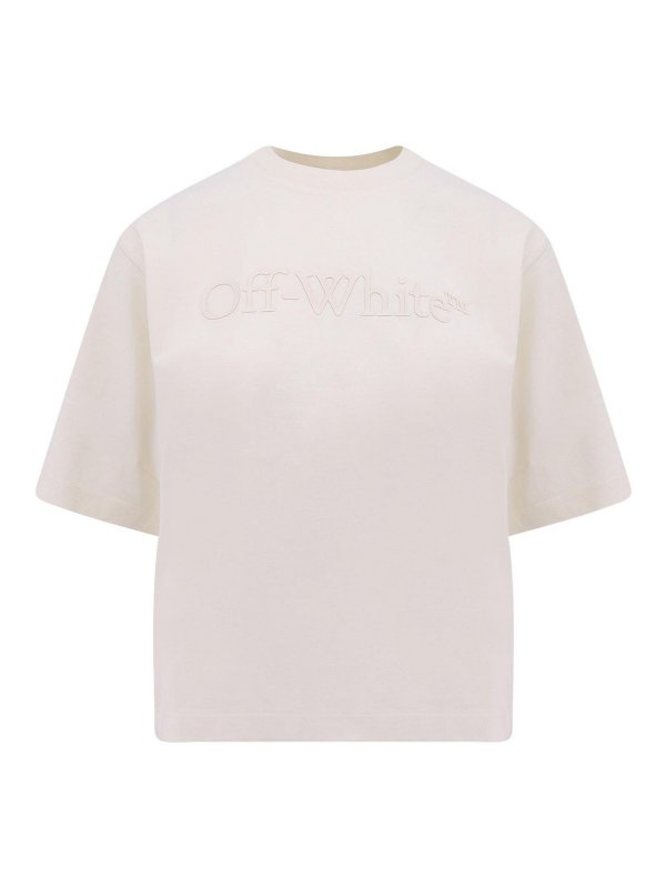 OFF-WHITE: T-shirts - T-Shirt - Beige