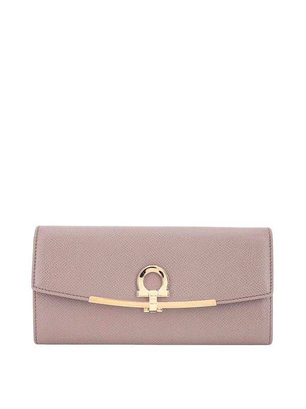 SALVATORE FERRAGAMO: 財布＆ポーチ - 財布 - ベージュ
