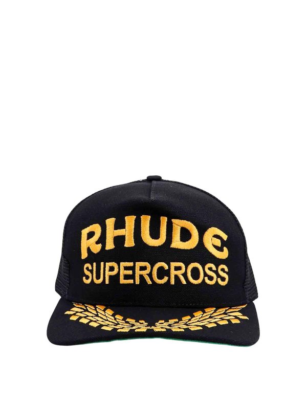 RHUDE: cappelli - Cappello in cotone con logo