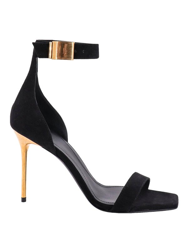 Balmain: Sandalias - Sandalias - Negro