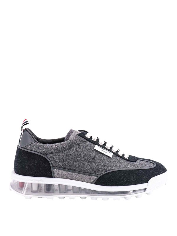 THOM BROWNE: Chaussures de sport - Baskets - Gris