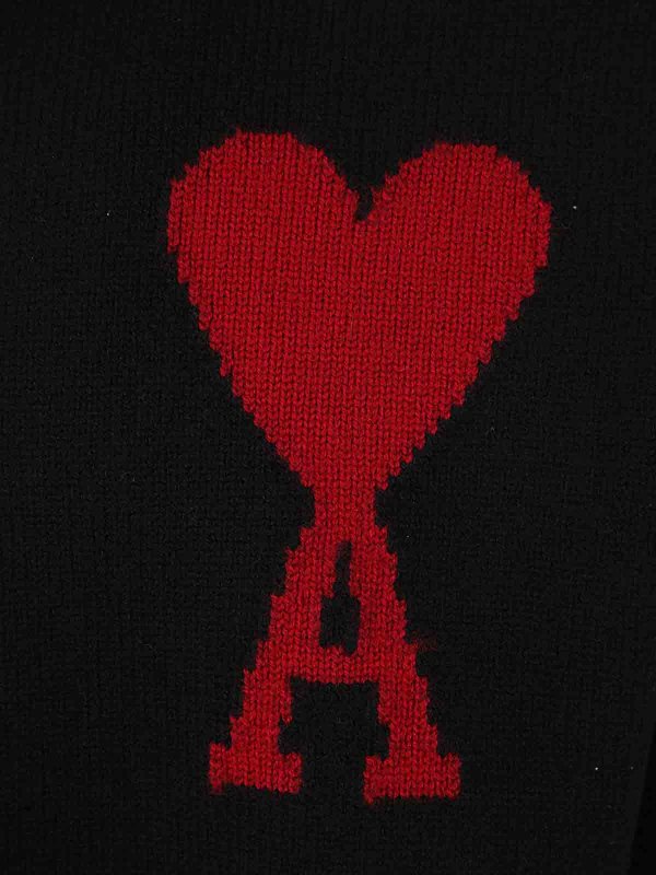 The Best Shops AMI PARIS: crew necks - Red adc sweater