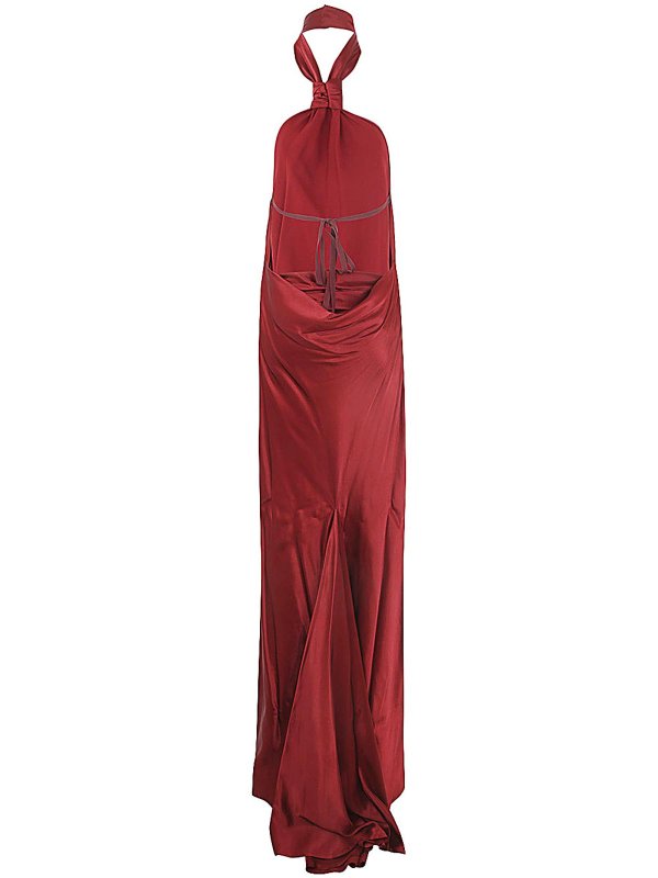 ANN DEMEULEMEESTER: maxi dresses online - long tied dress