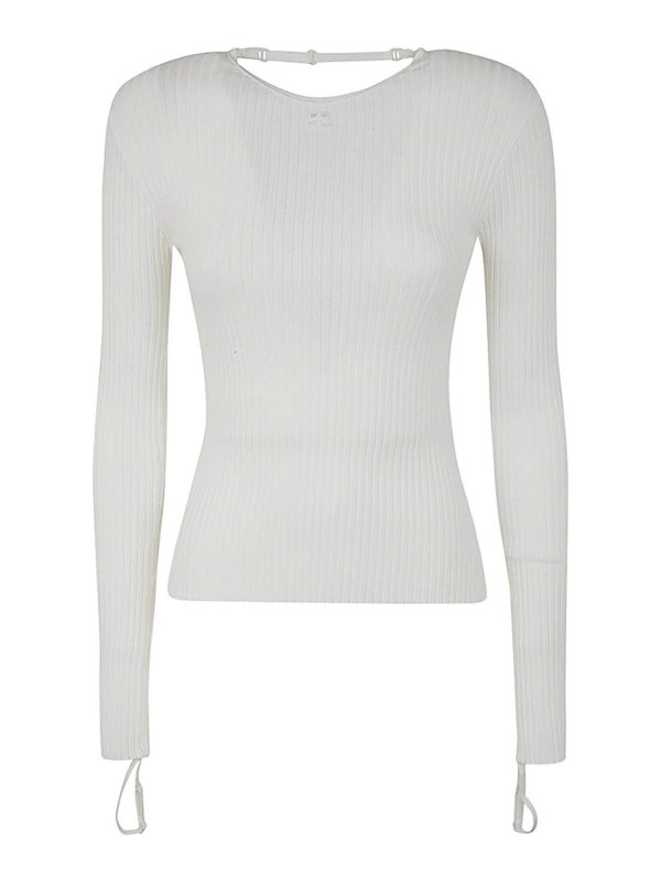 Courreges: クルーネック - クルーネック - 白
