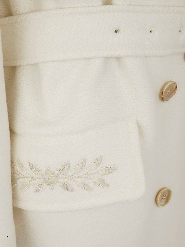 The Best Shops ETRO: Manteaux courts - Manteau Court - Blanc